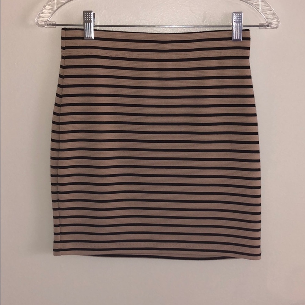 Striped Bodycon Skirt